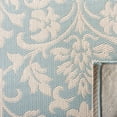 thumbnail image 4 of Safavieh Courtyard Beth Floral Indoor/Outdoor Area Rug, Aqua/Cream, 5'3" x 7'7", 4 of 8