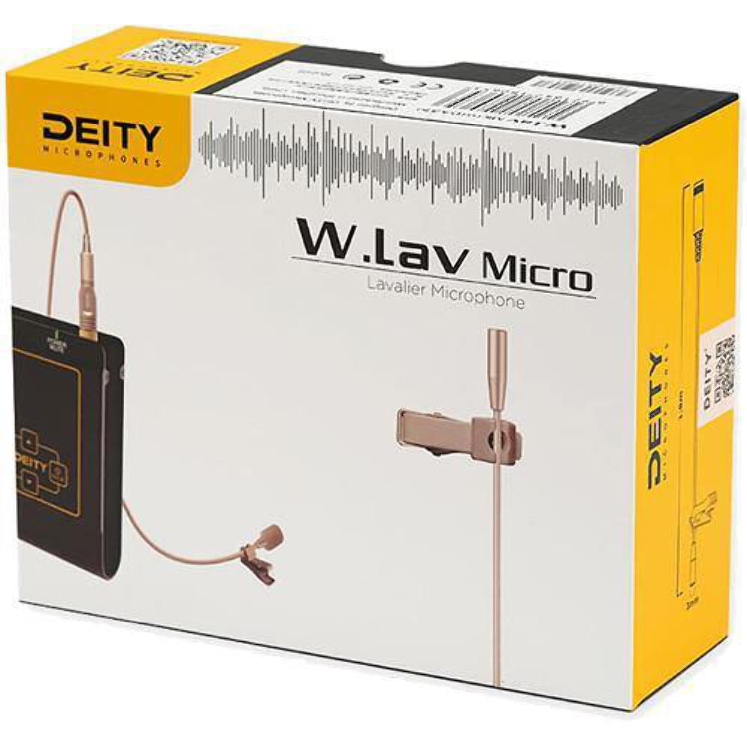 Deity Microphones W.Lav Micro DA4 Bundle Subminiature Omni Lavalier Microphone with Microdot to TA4F Adapter (Beige)