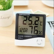 Horloge de compteur d'humidité de thermomètre numérique d'affichage à cristaux liquides chaude d'intérieur