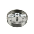 thumbnail image 2 of Aspen Creative 21518-42, Contemporary Fixture Canopy Kit, 4-3/4" Diameter, Brushed Nickel, 2 Pack, 2 of 4