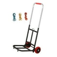 thumbnail image 4 of HILABEE Foldable Hand Cart Adjustable Handle Trolley Foldable Trolley Cart Durable Folds Pipe 22mm PU Wheel, 4 of 9