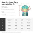 thumbnail image 5 of Balery Retro Palm Beach Sunset Camisa Casual de Manga Corta con Botones para Hombre, Texturizada, Estilo Cubano, para Playa, Verano-XX-Large, 5 of 5