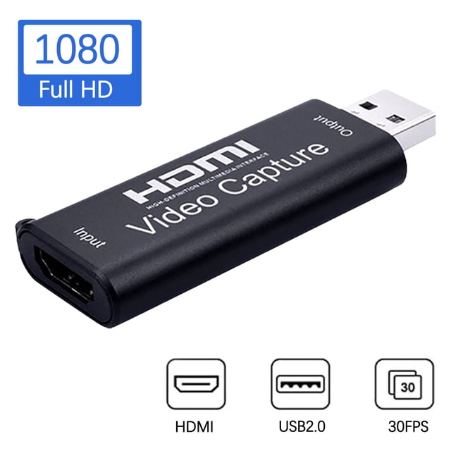 NARABB HDMI To USB 2.0 Video Capture Card 1080P HD Recorder Game/Video Live Streaming