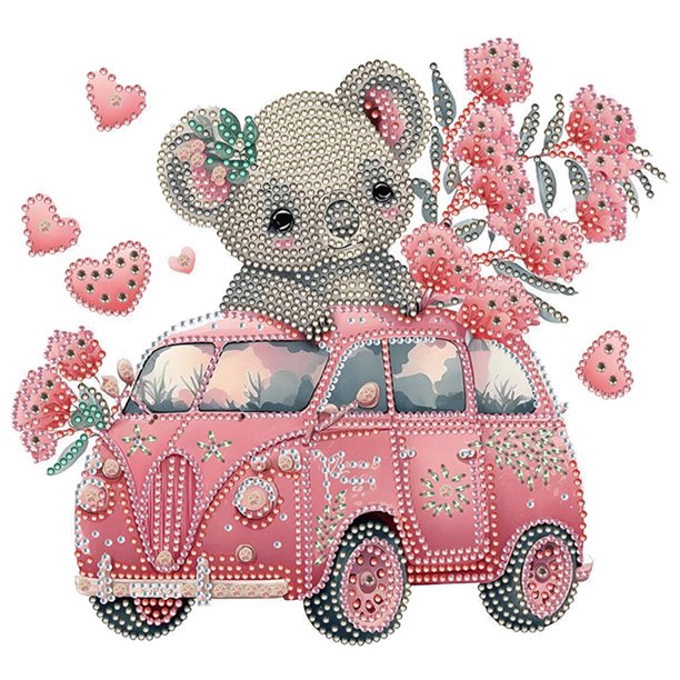 Kit Con Forma Especial Parcial Bricolaje 5D Koala (WQ061)