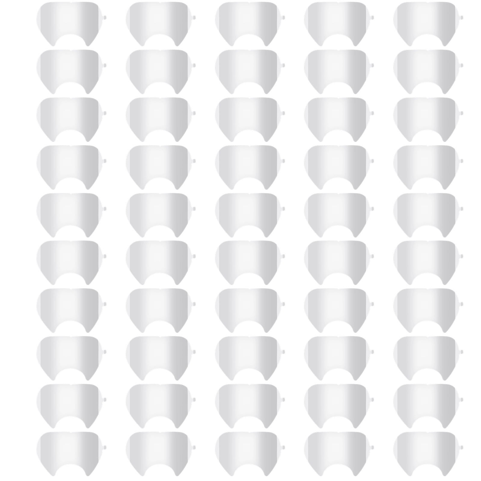50 Pcs Peel off Lens Covers, Face Shield Covers, PET Lens Covers with Self-Adhesive Tapes, Compatible with 3M 6885, 6000, 6700, 6800, 6900 Series Face Shield Covers