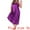 Purple, variant on DARING DIVA Women's Plus Size V Neck Satin Sleeveless Nightgowns 1X Champagne