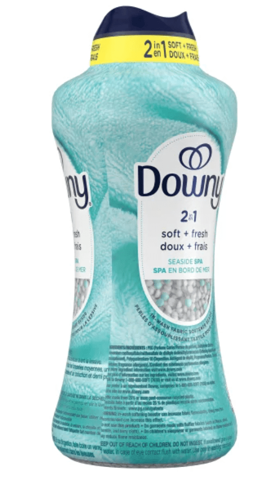 Downy 2-in-1 Soft + Fresh Fabric Softener, Seaside Spa, 910 g