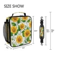 thumbnail image 5 of Square Insulated Lunch Bag Leak-proof Lunch Box for Outdoor Work Picnic10.5*3.5*9.5 Bright Yellow Sunflowers, 5 of 6