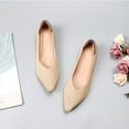thumbnail image 5 of Weloille Womens Casual Comfortable Lightweight Fashion Flat Shoes Ladies Flat Shoes Solid Color Pointed Toe Flat Soft Sole Shoes, 5 of 5