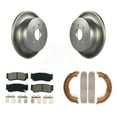 thumbnail image 1 of Transit Auto Rear Disc Coated Rotors Semi-Metallic Pads and Parking Brake Shoes Kit for Car 2007-2009 Hyundai Santa Fe KGS-103175, 1 of 11