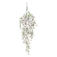 thumbnail image 4 of Artificial Hanging Flowers for Outdoor Indoor, Fake Silk Vine Flowers UV Fade Resistant, Realistic Faux Floral Greenery for Porch Patio Balcony Window Basket Home Wall Decor(White), 4 of 7