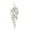 White, variant on 1 Pc 29.5" Artificial Hanging Flowers Pansy Vine, 45 Heads Silk Floral Bush with Faux Eucalyptus Leaves, UV-Resistant Outdoor Front Porch Decor, Pure Alabaster White