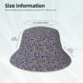 thumbnail image 3 of Bingfone Purple Butterflies Bucket Hat for Men Women,Packable Reversible Printed Sun Hats,Fisherman Outdoor Travel Hiking Beach Caps, 3 of 7
