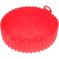 thumbnail image 1 of Minkissy Panier Friteuse Pot en Silicone Accessoires Friteuse à Air Chaud Rouge 1Ensemble Antiadhésif, 1 of 4