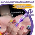 thumbnail image 5 of 12 Colors Nail Art Pens Set, 2025 New Nail Art Markers for Gel Nails, DIY Nail Art Marker Drawing Painting Liner Pen, Nail Art Tools for Graffiti Dotting Drawing Painting Point Liner DIY (1 Set), 5 of 7