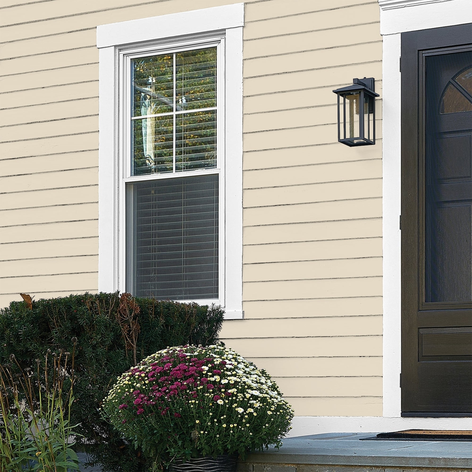 Glidden Fundamentals Bone White / Beige, Flat Exterior Paint, 5 Gallon