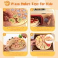 thumbnail image 4 of Juego de juguetes para pizza iLuckInsPri de madera, 68 piezas, para niños mayores de 3 años, 4 of 8