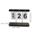 thumbnail image 2 of RENACLIPY 2Pcs Desktop Wooden Perpetual Calendar with Elegant Rustic Finish for Office Use, 2 of 8