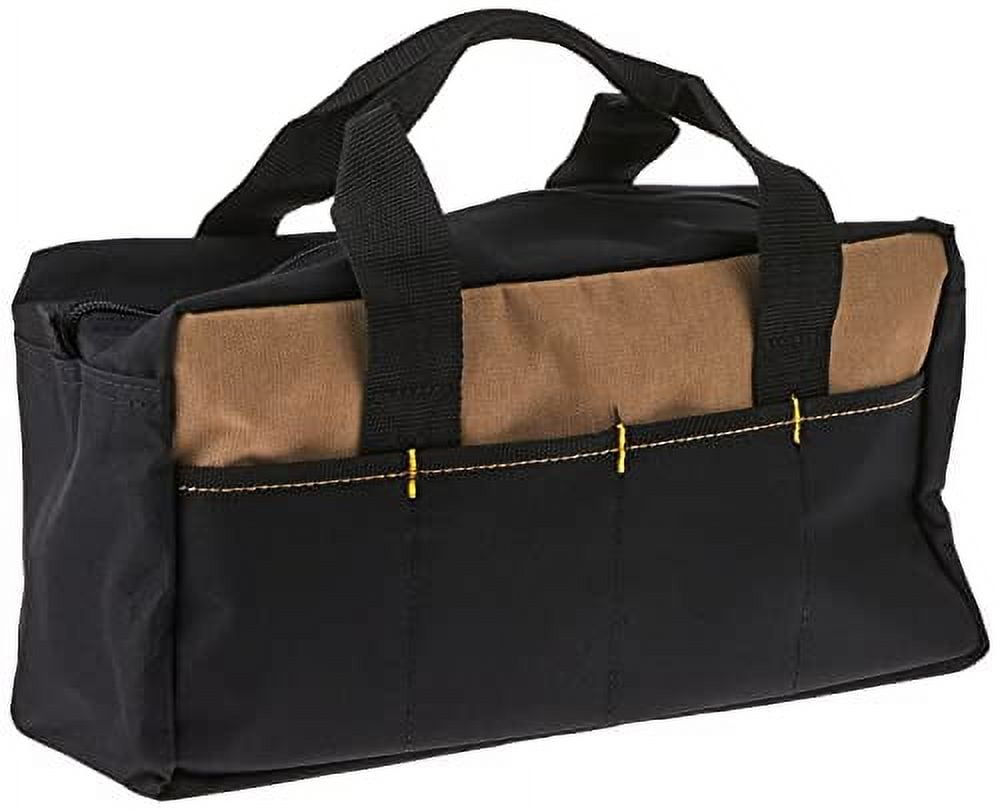 Custom Leathercraft 1116 14-Inch 16-Pocket Heavy-Duty Standard Tool Tote Bag