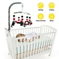 thumbnail image 3 of teytoy Baby Crib Mobile Unisexbaby, Nursery Baby Mobile for Crib, High Contrast Black & White for Girls Boys 0-24 Months Infant Newborn Montessori Portable Cot Mobile Decor Hanging Rotating Plush Toys, 3 of 6