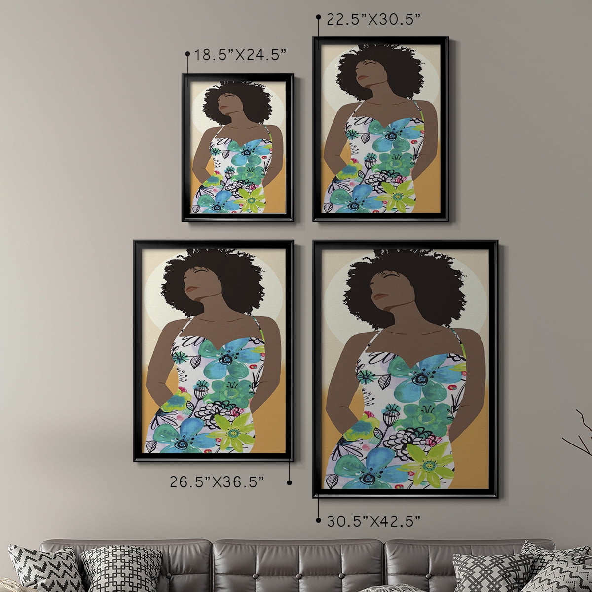 You Go Woman I Premium Framed Print - Ready to Hang