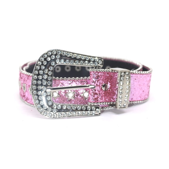 TIERPOP Rhinestone Waist Belt for Dress Adjustable Pin Buckle Waist Belt Shinning Full Sequins Wide Waist Belt Ladies Skirt Belt