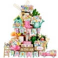thumbnail image 2 of Ovzne Spring Flower Layered Tray Decoration Spring Wooden Table Decoration Rural Decoration Easter Decoration On Clearance, 2 of 6