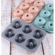 thumbnail image 1 of Moldes de silicona para donas, molde para donas, paquete de 3 moldes para hornear donas de silicona antiadherentes de calidad alimentaria, gris, verde, rosa, 1 of 5