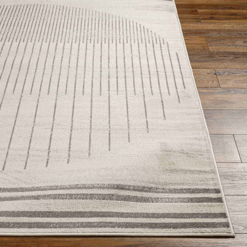 Livabliss Area Rugs for Living Room, 7x9 Floransa Modern Cream Rug, Bedroom Dining Room Home Decor Stain Resistant Carpet (6'7" x 9')