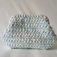 thumbnail image 3 of Summer Beach Clutch Purses for Women Woven Crochet Handbags Dumpling Clutch Ruched Cloud Purse Casual Colorblock Bag, 3 of 7