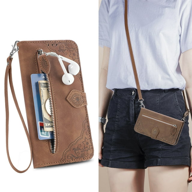 Case for Samsung Galaxy A52S 5G Zipper Wallet Cover Lanyard Crossbody Neck Strap