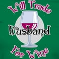 thumbnail image 3 of CafePress - Will Trade Husband For Wine T Shirt - Women's Traditional Fit Dark T-Shirt, 3 of 4