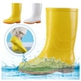 thumbnail image 6 of Women's Mid Calf Rain Boots Waterproof Fashion Garden Shoes Anti-slipping Rainboots for Women Light Rain Shoes, 6 of 6