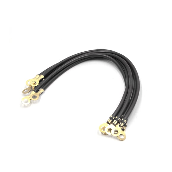 Unique Bargains 6pcs Rose Red Universal Battery Inverter Wire Power Transfer Cable for Cars
