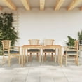 thumbnail image 1 of vidaXL 5 Piece Garden Dining Set Solid Wood Teak, 1 of 5