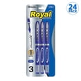 thumbnail image 1 of BAZIC Royal Blue Color Rollerball Pen 0.7mm w/ Regulator, (3/Pack), 24-Pack, 1 of 5