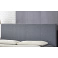 thumbnail image 3 of Grey PU Upholstered Double Size Platform Bed (No Box Spring Required), 3 of 6