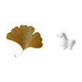 thumbnail image 1 of Esculturas de pared de hojas,Esculturas de pared de hierro forjado con forma de hojas de ginkgo,Escultura decorativa colgante de hojas de ginkgo para pared,Estatua de caballo,Estatua de caballo, 1 of 8