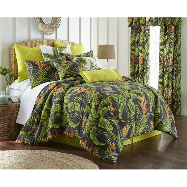 Colcha Linens CC-FO-DN-SQ Flower Of Paradise Duvet Cover Set, Non-Reversible - Super Queen