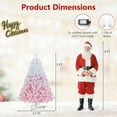 thumbnail image 3 of Gymax 5 FT Artificial Christmas Tree Hinged Snow Flocked Xmas Tree w/ 456 Branch Tips, 3 of 10