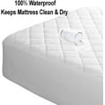 Gilbin Quilted Fitted Cot Mattress Pad Waterproof Breathable Mattress