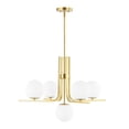 thumbnail image 5 of SAFAVIEH Lenore 5-Light Modern Brass Metal Chandelier, 5 of 8