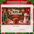 thumbnail image 6 of Gingerbread House Design Christmas Banner Festive Lights New Year Banner Colorful Ornaments Snowman Decor Holiday Banner for Christmas Party New Year Celebration Home Decoration, 6 of 9