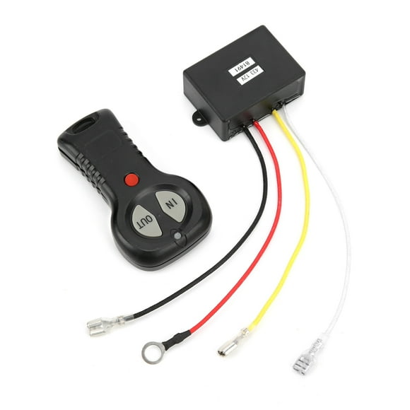 ESTINK Electric Hoist Switch Kit,12V Winch Remote Control Set Wireless Electric Single Switch Heavy Duty Replacement For Truck,Hoist Switch Set