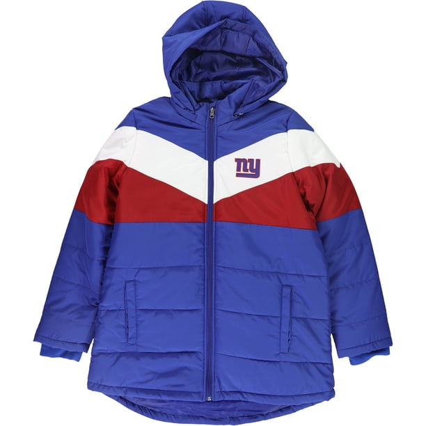 Chaqueta acolchada NFL para mujer New York Giants azul XXL