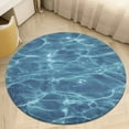 thumbnail image 4 of Bright Sunshine Through Deep Blue Sea Round Small Area Rug, Print Non Slip Washable Floor Mat, Soft Throw Rug for Living Room, Powder Room Entryway, Bathroom, Bedside, 4 of 6
