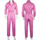 thumbnail image 2 of Disfraz de Cosplay de la película Ken para hombre adulto, mono con letras rosas para Halloween, Carnaval, Zentai, 2 of 4