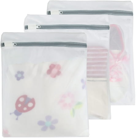 

3 Pack - Simple Houseware Laundry Bra Lingerie Mesh Wash Bag (3 Medium)