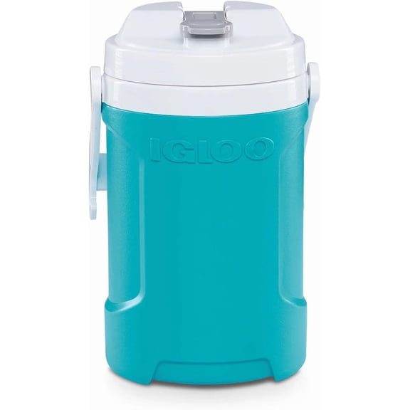 Igloo Aquamarine 1/2 Gallon Beverage Cooler with Chain Links Hooks, Aquamarine