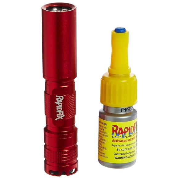 Adhesivo RapidFix Plástico Líquido UV 10 ml con Luz UV